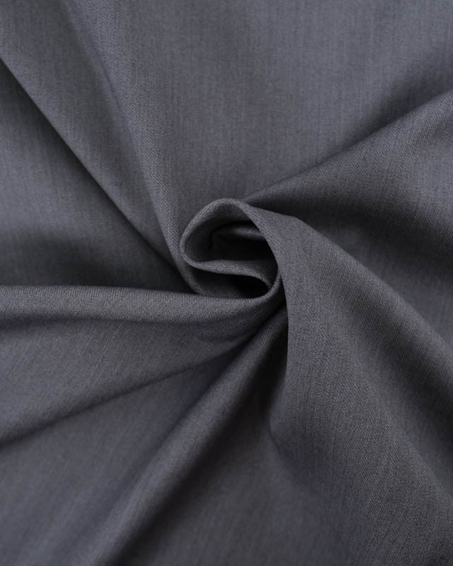 Sergé Twill Polyviscose gris foncé